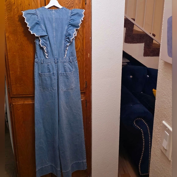 SEA NEW YORK Mara Ruffle Jumpsuit Size 2 - Picture 11 of 12